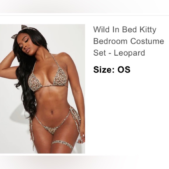 2 Piece Lingerie - Cheetah - Picture 1 of 2